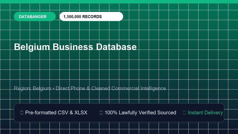 Belgium Business Database