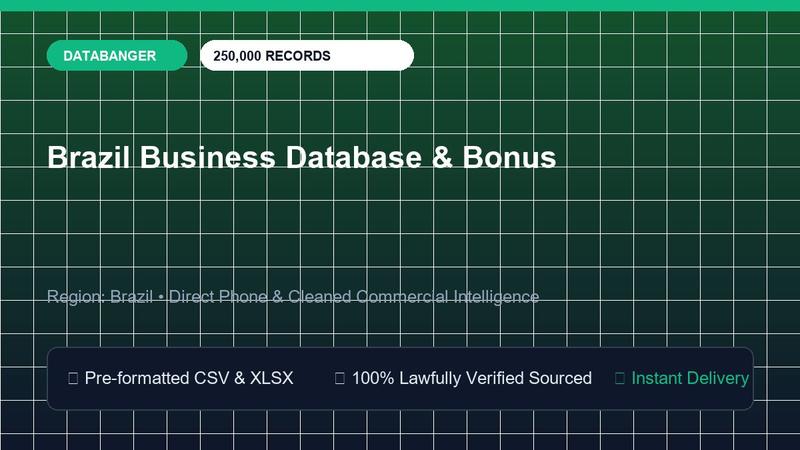 Brazil Business Database & Bonus