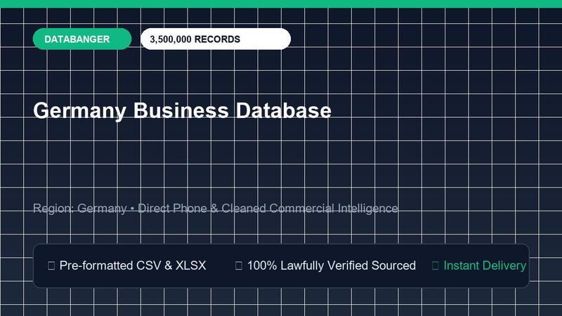 Germany Business Database