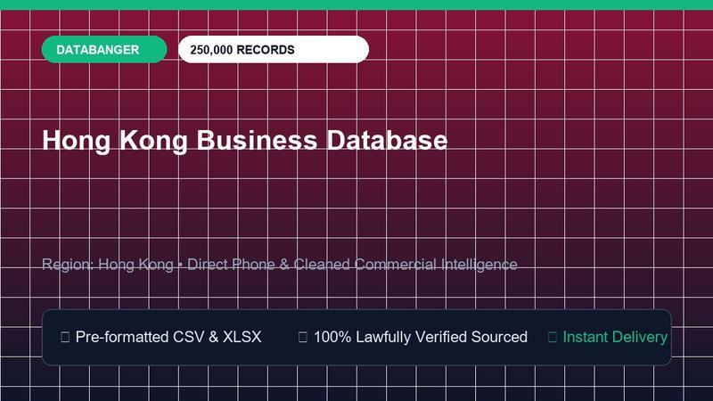 Hong Kong Business Database
