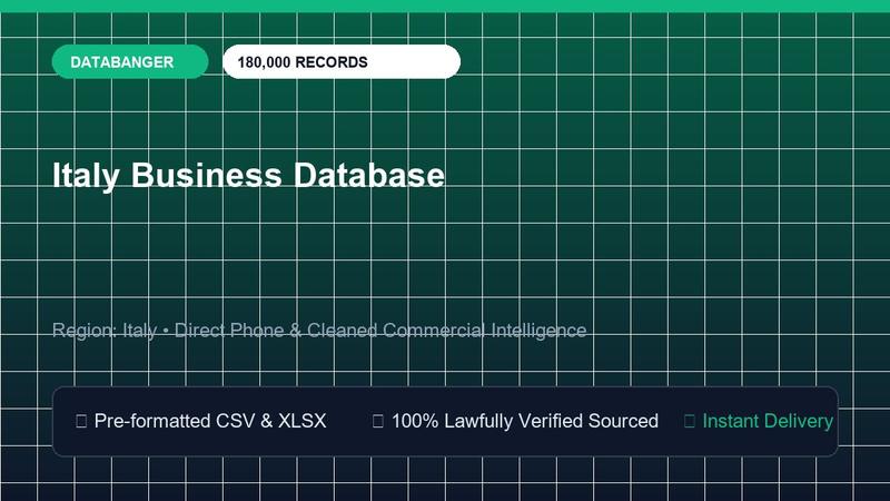 Italy Business Database