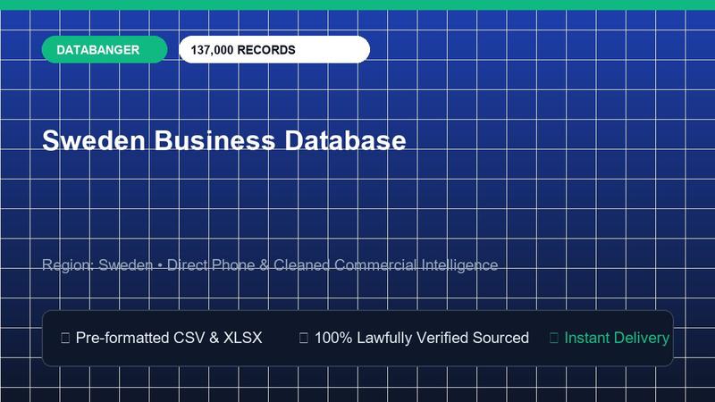 Sweden Business Database